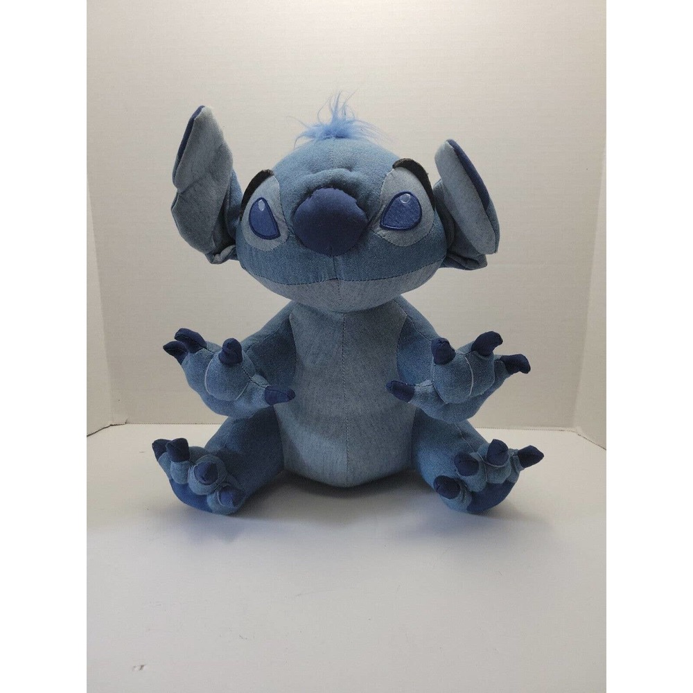 Disney Store 13" Stitch All Blue Plush Soft Stuffed Animal Doll Lilo & Stitch